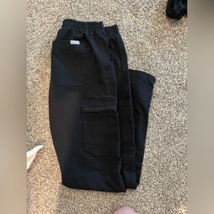 Black Yola Style Fig Scrub Pants